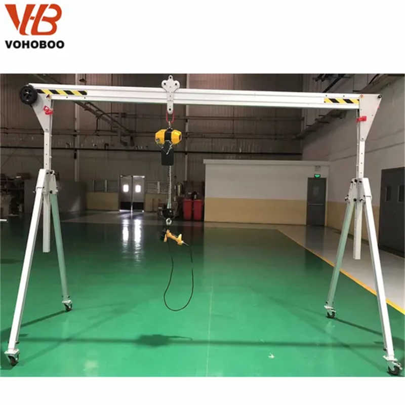 Mobile Aluminium Mini Gantry Crane with Height Adjustable