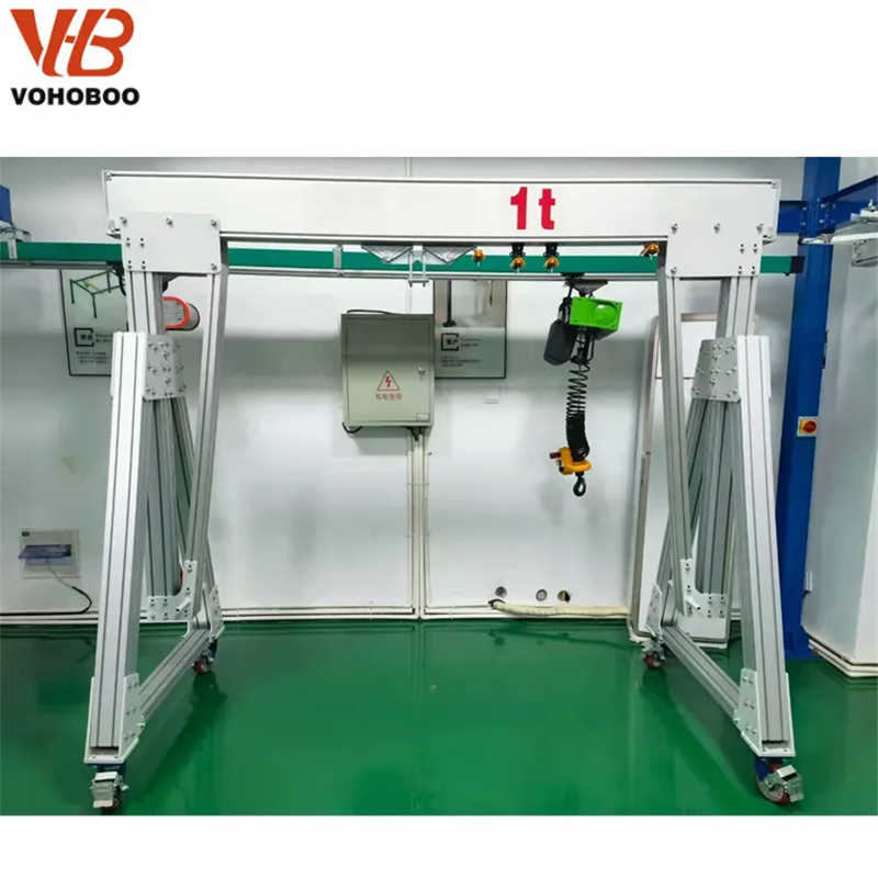 Mobile Aluminium Mini Gantry Crane with Height Adjustable