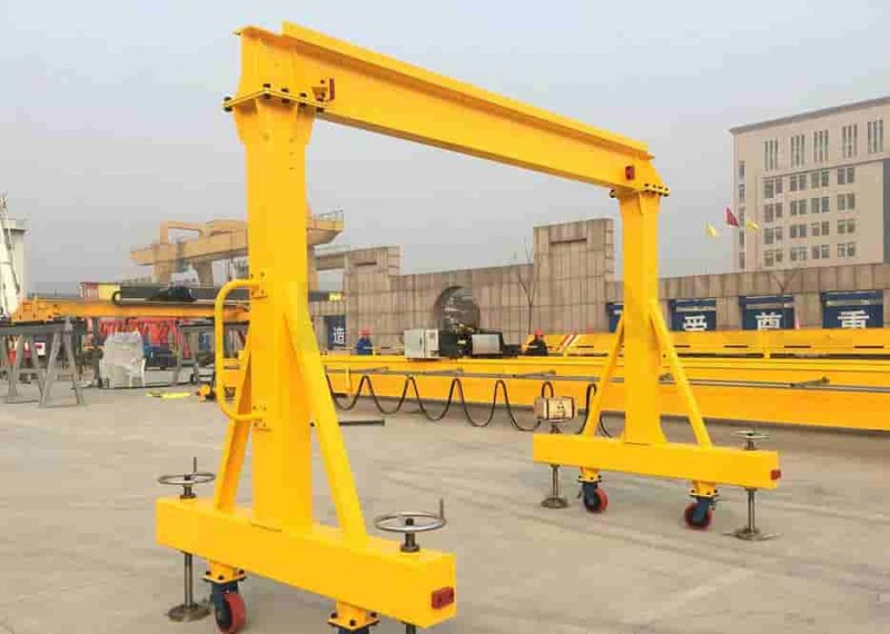 5 ton aluminum alloy portable gantry crane sold to Philippines in 2024