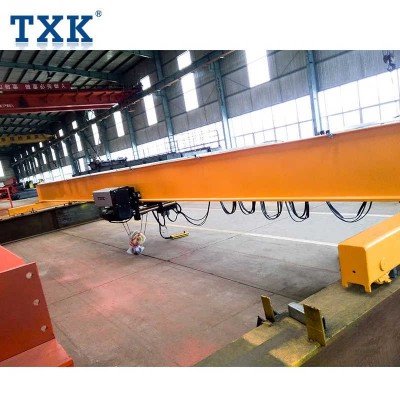 European Style 10 Ton Single Girder Overhead Crane for Workshops