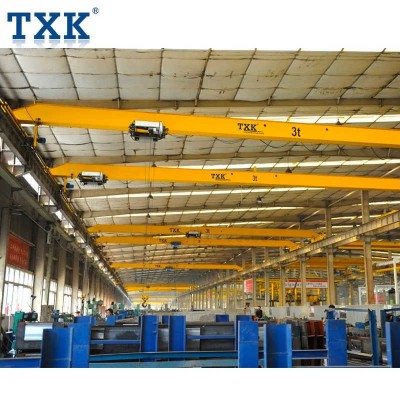 Txk Heavy Duty Electric Moving Single Girder Overhead Crane 10 Ton