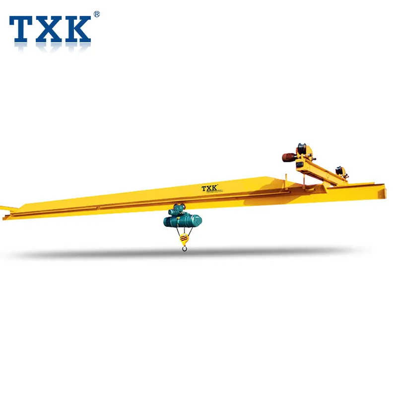 Txk Heavy Duty Electric Moving Single Girder Overhead Crane 10 Ton