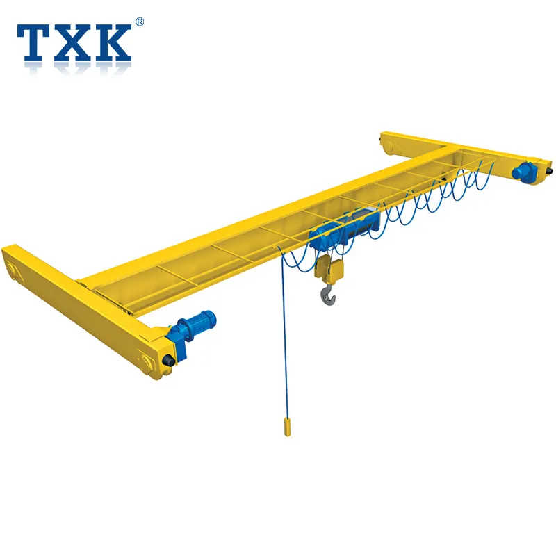 Txk Heavy Duty Electric Moving Single Girder Overhead Crane 10 Ton