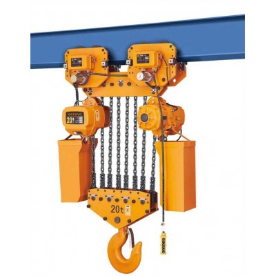 400V 440V Three Phase 2000kg Chain Type Electric Hoist