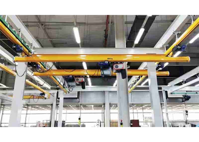 KBK crane parts and European electric chain hoists were sold to Spain