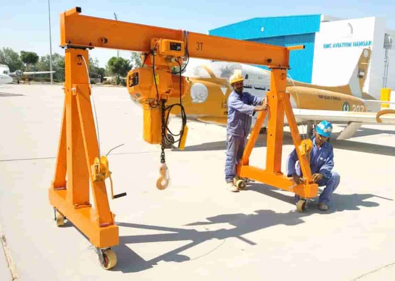 2024 1 set of 1 ton portable gantry crane sold to Philippines