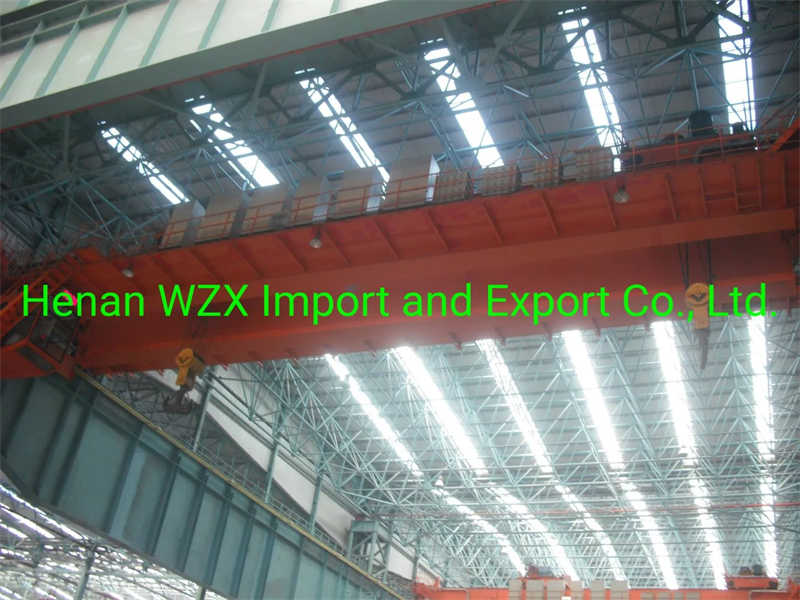 90 Ton High Work Duty Reliable Long Service Time Double Girder Overhead Crane