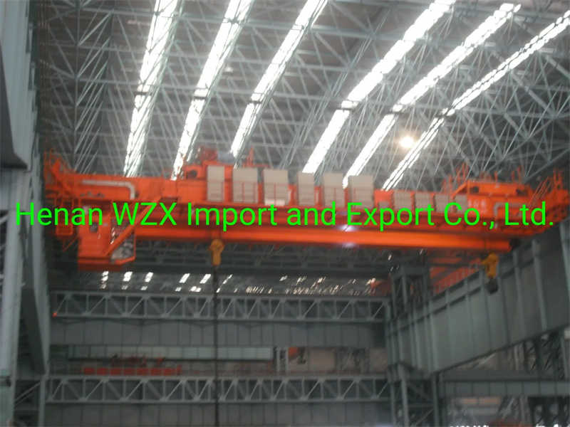 90 Ton High Work Duty Reliable Long Service Time Double Girder Overhead Crane