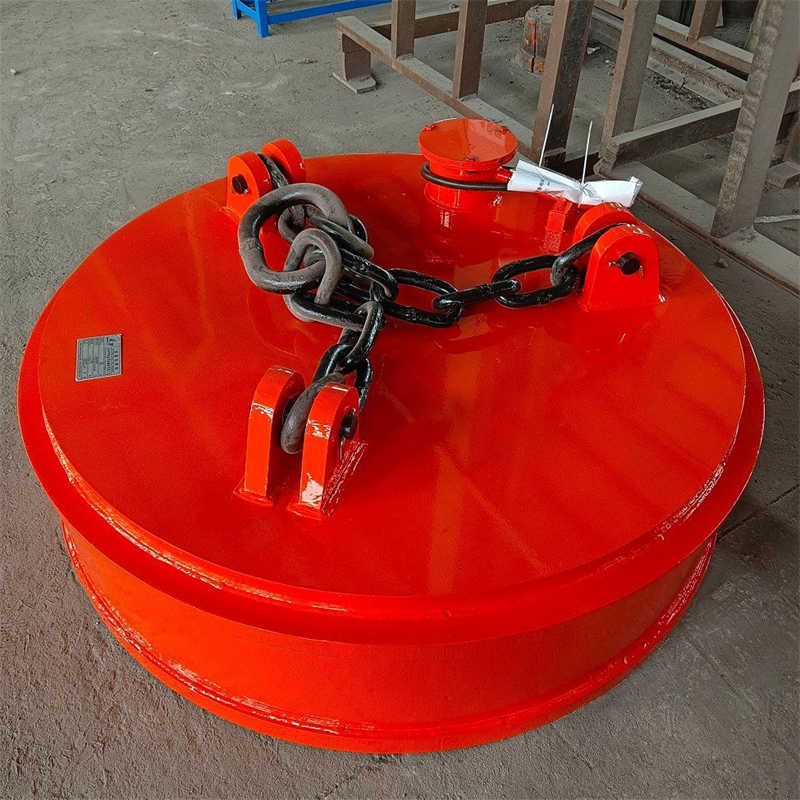 Round Lifting Magnet for Handling Steel Scraps