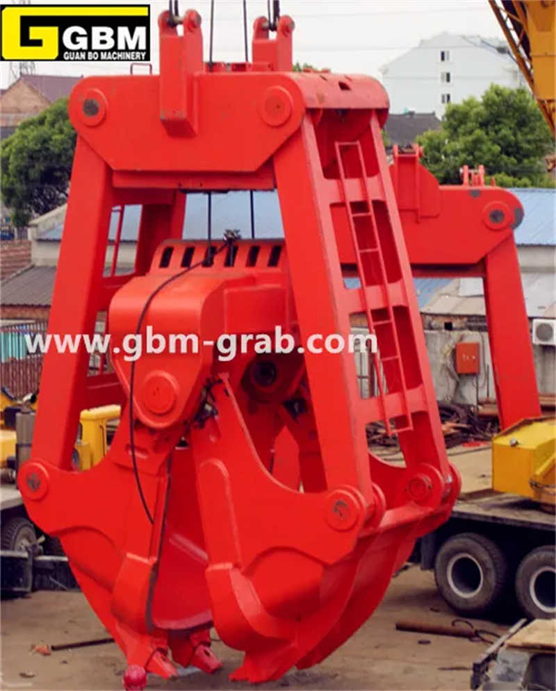 Four Rope Clamshell Mechanical Dredging Grab, Underwater Dredging