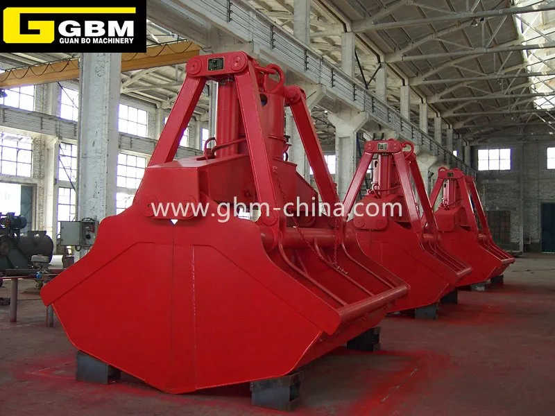 Gbm Hydraulic Grab Bucket Motor Hydraulic Clamshell Grab with Adjusting Plates