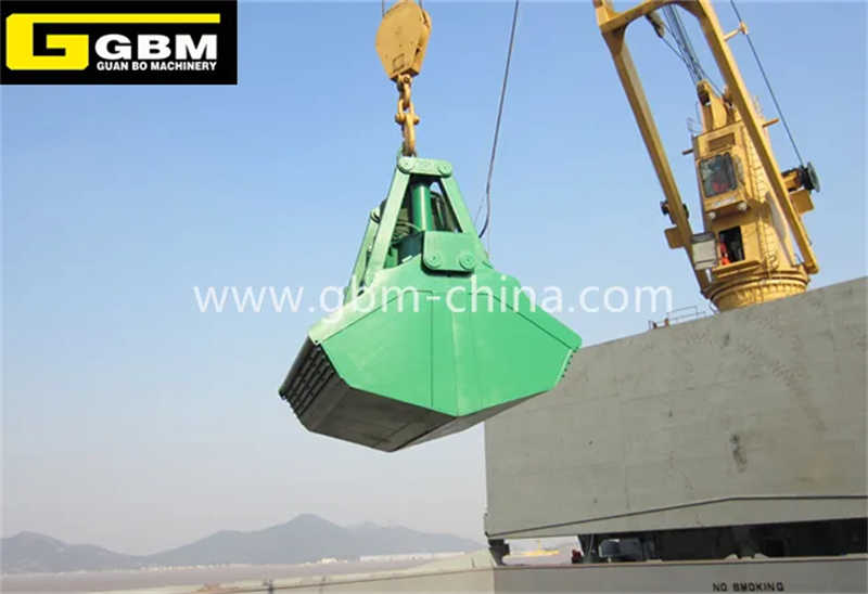 Gbm Hydraulic Grab Bucket Motor Hydraulic Clamshell Grab with Adjusting Plates