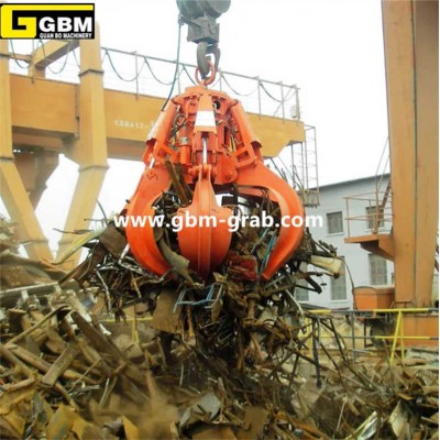 Electro Hydraulic Orange Peel Steel Scrap Grab