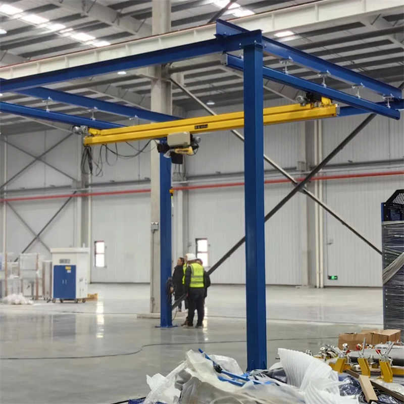 1000kg Flexible Mobile Material Handling Gantry Truss Crane Electric Hoist