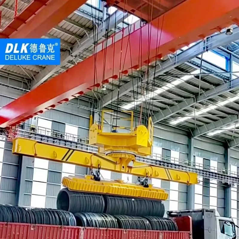 5t 10t QC Double Girder Electric Overhead Crane Electromagnetic Bridge Crane