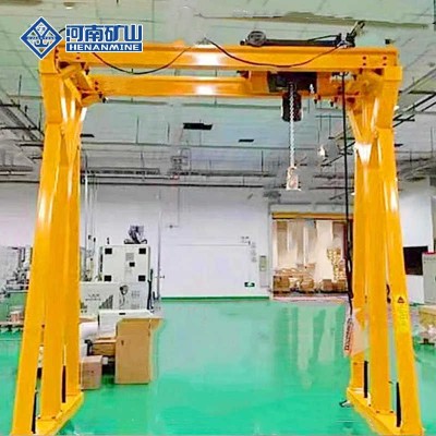 Hot Sale Small Mobile Portable Gantry Crane 1ton 2ton 5ton Price