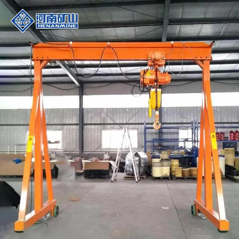 Hot Sale Small Mobile Portable Gantry Crane 1ton 2ton 5ton Price