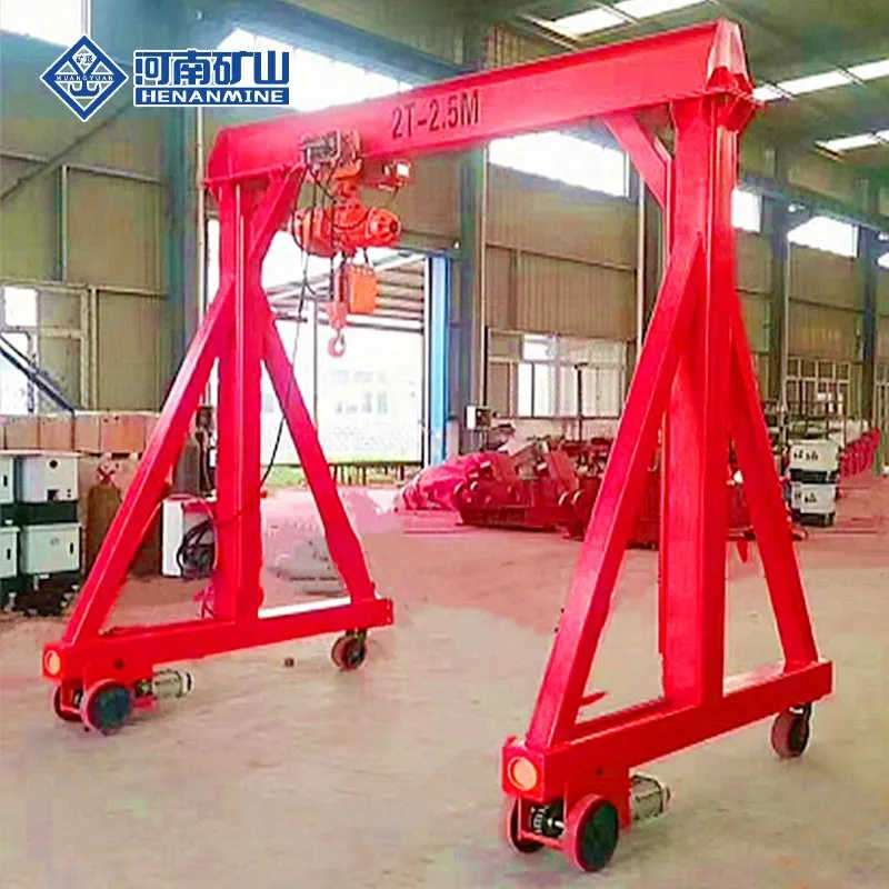 Hot Sale Small Mobile Portable Gantry Crane 1ton 2ton 5ton Price