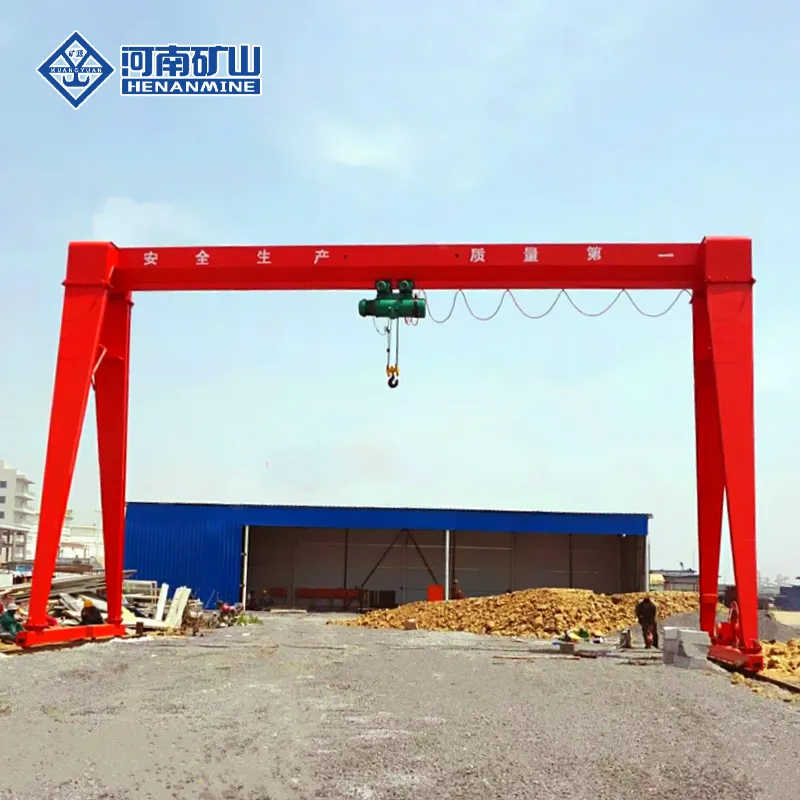 Boxed Single Girder Gantry Crane Without Cantilevers