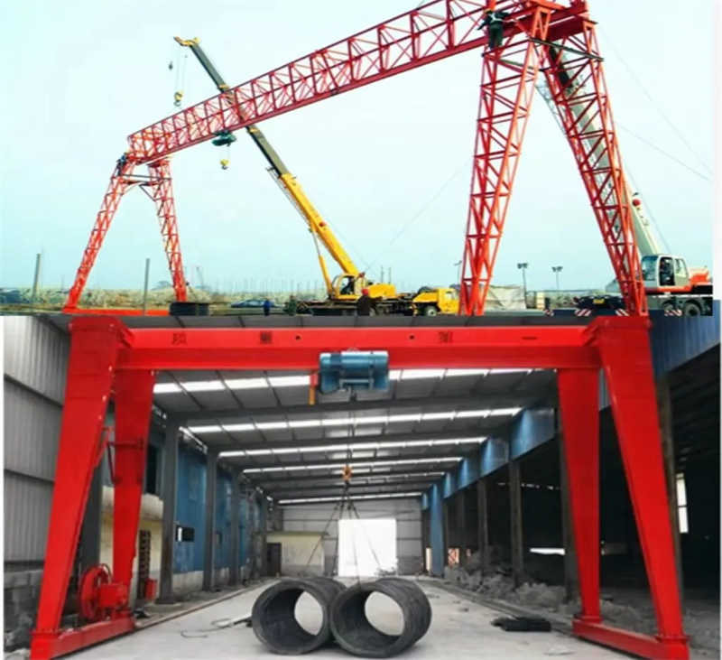 Boxed Single Girder Gantry Crane Without Cantilevers