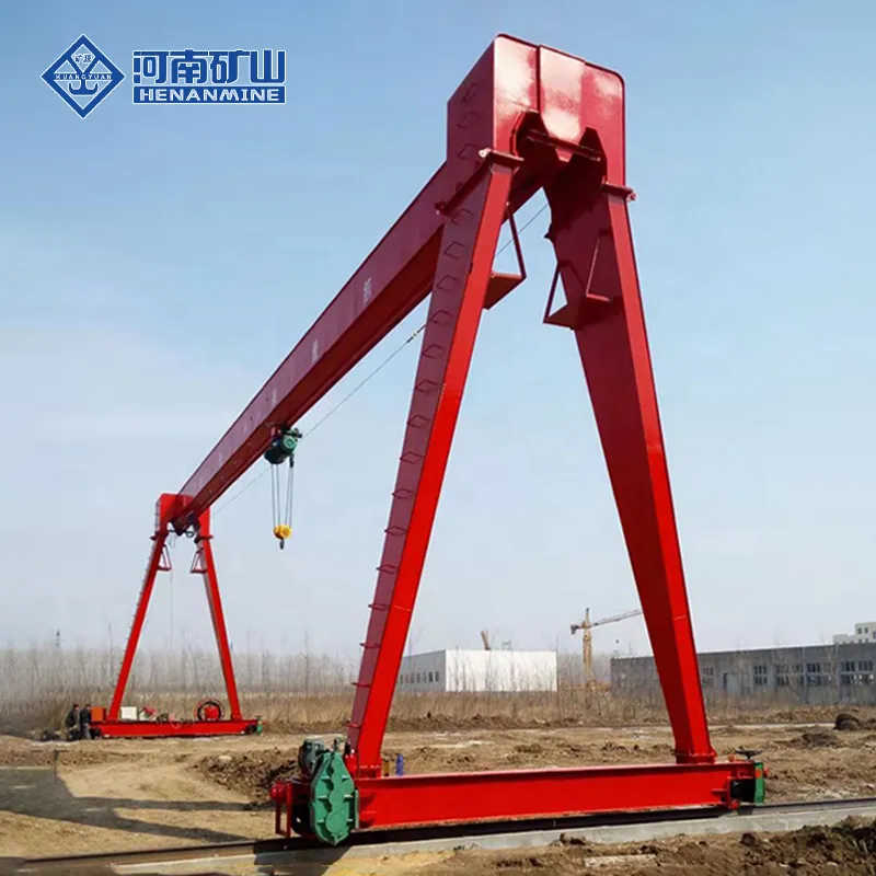 Boxed Single Girder Gantry Crane Without Cantilevers