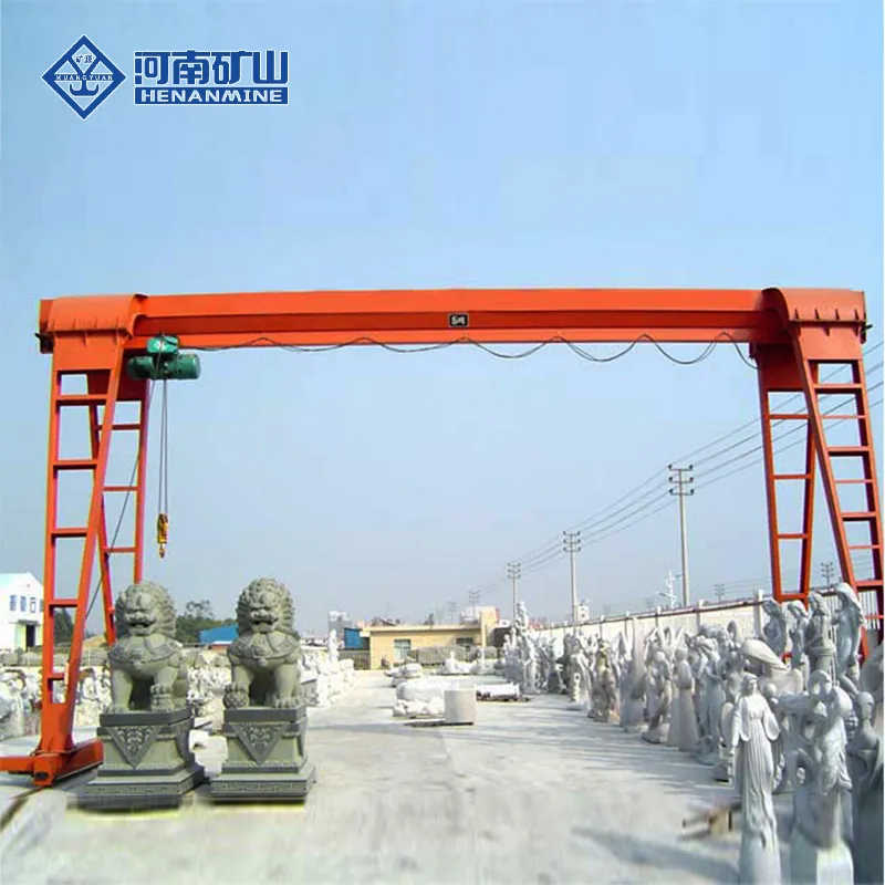 Boxed Single Girder Gantry Crane Without Cantilevers