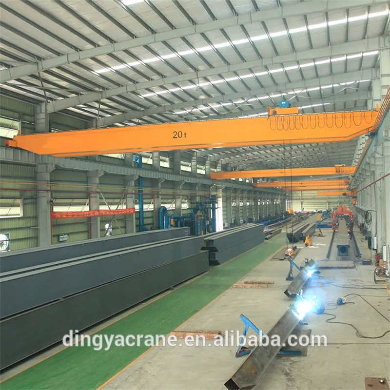 Assembly Workshop 30ton Puente Grua Top Running Single Girder Bridge Crane