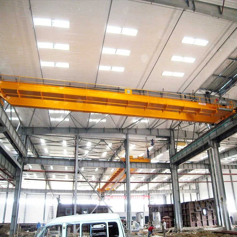 Assembly Workshop 30ton Puente Grua Top Running Single Girder Bridge Crane