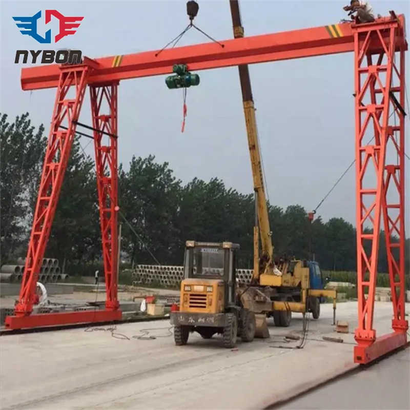 Mobile Long Railway Single Beam Gantry Crane 20ton