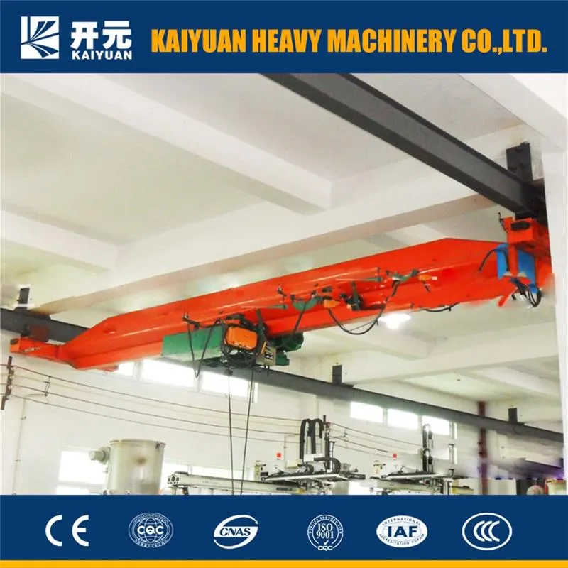 Kaiyuan Brand Single Girder Suspending Overhead Crane for Users