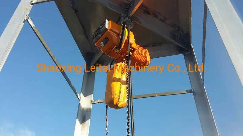 Capacity Load 500kg Electric Chain Hoist with Trolley for I-Beam