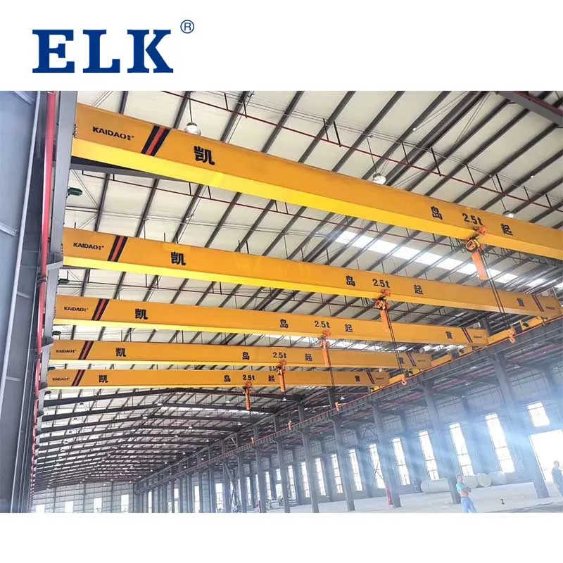 5 Ton Indoor Shop Single Girder Travelling Overhead Crane