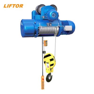 Dpc 1000kg 1 Ton Lift Height 9 Meter Electric Wire Rope Lifting Hoist