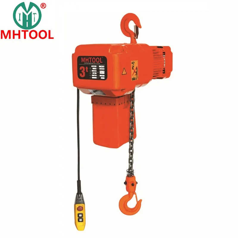 Mhtool 3tonne Electric Chain Hoist with Hook China Manufacturer