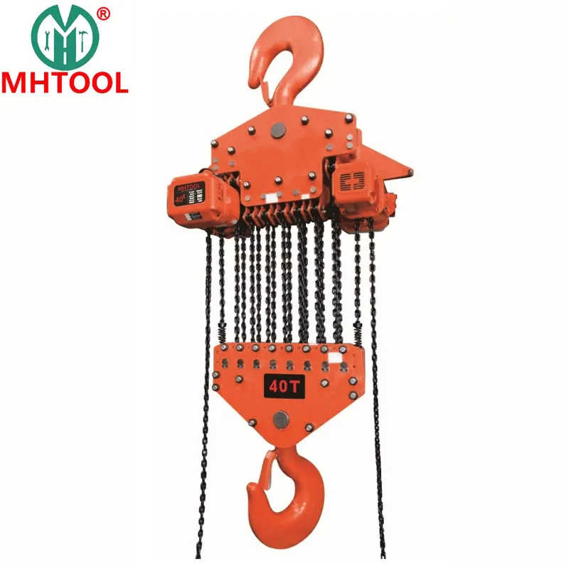 Mhtool 3t Electric Chain Hoist Single Speed with Overload Clutch for Overcrane