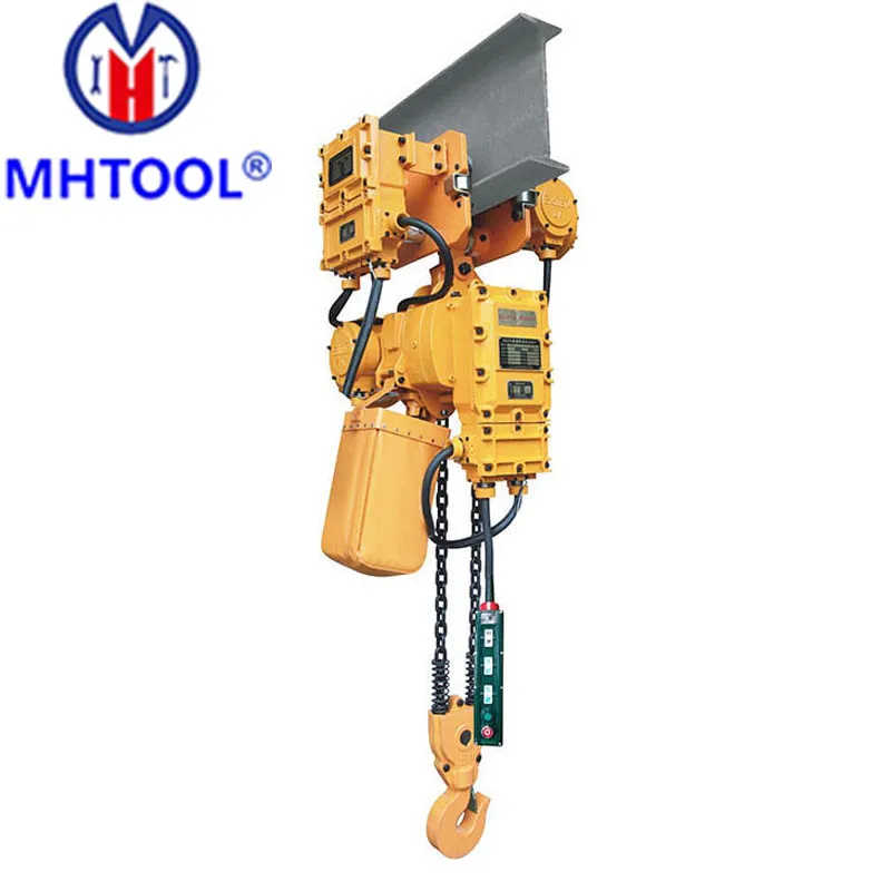 Mhtool 7.5tonne Overload Clutch Electric Chain Hoist with Electric Trolley