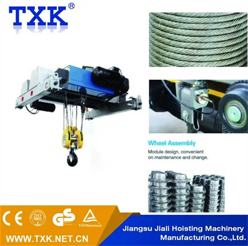 3 Ton Electric Wire Rope Hoist for Single Girder